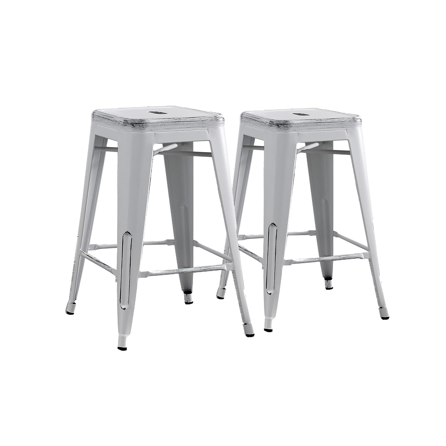 Amazon｜AC Pacific 24インチメタルバックレスバースツール2個セット